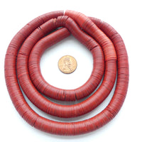 Vinyl, Vintage Red 10mm on 32" Strand