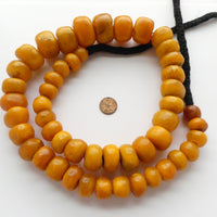 African Amber, Berber Strand 32 Inches Long with 49 Beads
