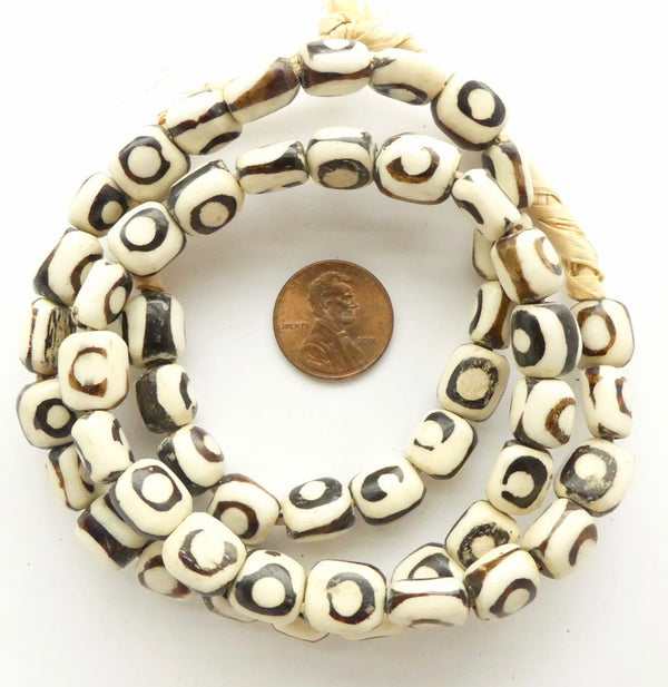 Batik Bone, Kenya Short Tubes Eye Design