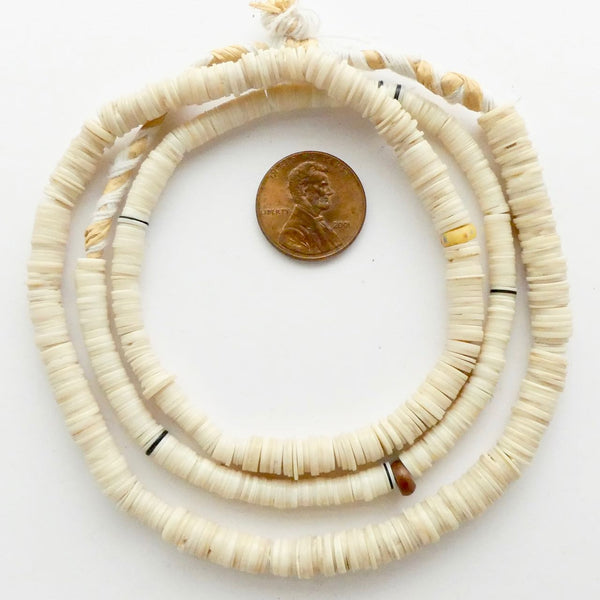 Heishi, African Vintage Clamshell 4-6mm