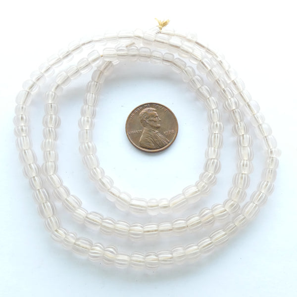 Gooseberry Beads, Antique Venetian, 6mm on 25" Strand