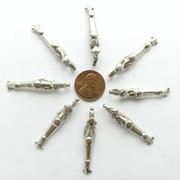 Indian Silver Antique Dangles, 1-inch long, Sold Individually
