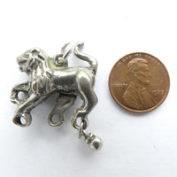 Lion Pendant, Antique, Probably British Adapted to Indian Use