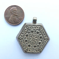 Brass, Pendants Made from Indian Silver Stamping Templates