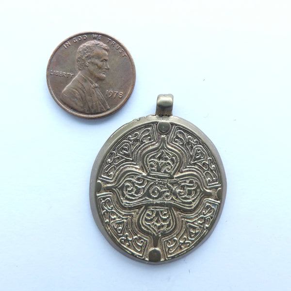 Brass, Pendant Made From Indian Amulet Templates