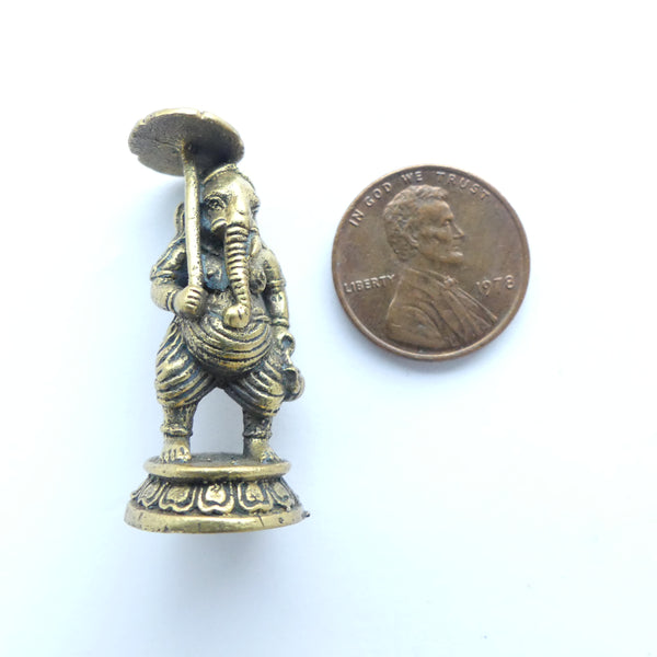Ganesha Statuette in the Iconic Gandhi Protest March Pose