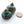 Himalayan Vintage Turquoise Inlay Pendants