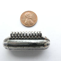 Amulet Case, Vintage Hyderabad Style, Indian Silver 42x17mm