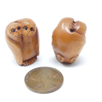 Ojime, Pair of Bats, 25mm, Sold Individually