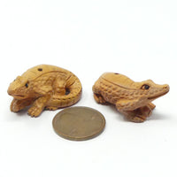 Ojime, Aligator, 12x32mm, Sold Individually