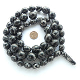 Yemeni Black Coral and Silver Vintage Prayer Strand