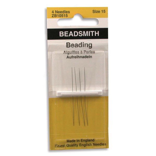 Needles, Beading, Size 15, Set of 4