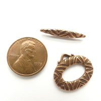 Clasp, Bar and Ring, Copper