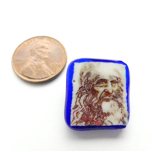 Mario Dei Rossi Murrina, Leonardo's Self Portrait, 20x19mm