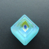 Bruce St.John Maher Dichroic Optic Bead with Clear Base, 25x25mm