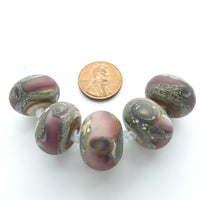 Alethia Donathan Rondelles, Lavender, 12x18mm, Sold Individually