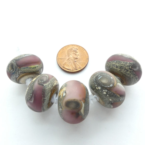 Alethia Donathan Rondelles, Lavender, 12x18mm, Sold Individually