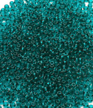 Seed Beads, Size 8, Translucent Emerald