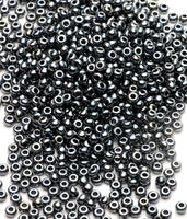 Seed Beads, Size 8, Hematite