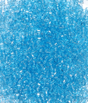Seed Beads, Delicas, Transparent Blue Luster