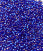 Seed Beads, Delicas, Silver-lined Cobalt Semi-Matte