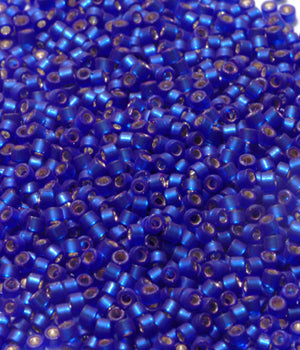 Seed Beads, Delicas, Silver-lined Cobalt Semi-Matte