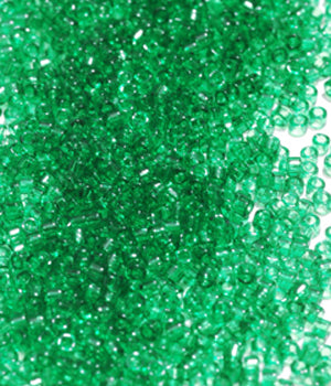 Seed Beads, Delicas, Transparent Light Green