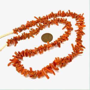 Vintage Nigerian branch coral Bead-Zone.com