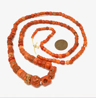 Vintage Nigerian coral beads Bead-Zone.com