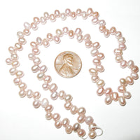 Pearls, Pink, Dancers 6mm on 16-inch Strands