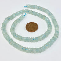 Aquamarine Rondells 6mm