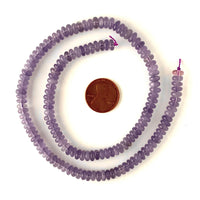 Lavender Jade (dyed Quartz) Rondells 6mm