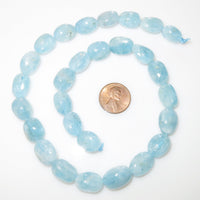 Aquamarine Puffy Ovals