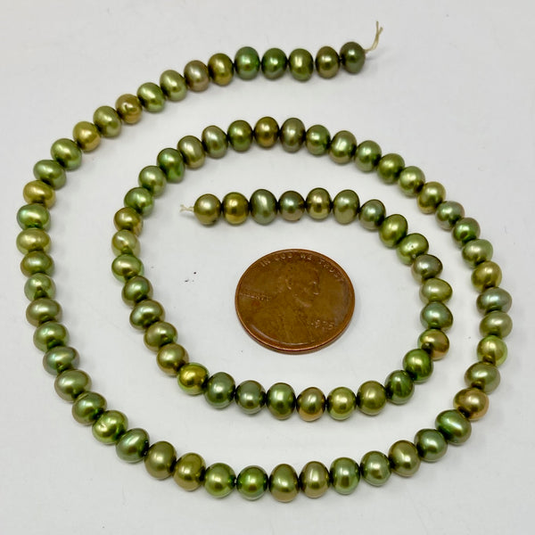 Green pearls Bead-zone.com