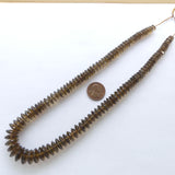 Smoky Quartz Graduated Faceted Rondelles