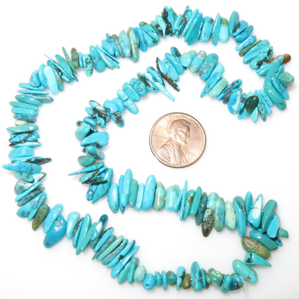 Turquoise, Chips, Small Blue