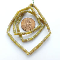 Serpentine, Heishi 3mm on 16-inch Strands