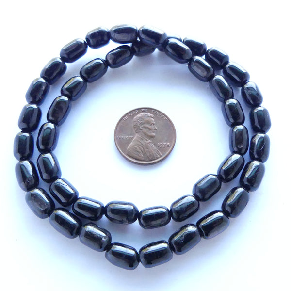 Hypersthese, 10x6mm Rounded End Barrels on 16-inch Strands