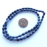 Dumortierite, 6x4mm Rice Shape, 16-inch Strands