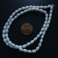 Howlite, Rice Shape Beads 4x7mm on 16-inch Strands