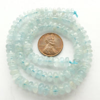 Aquamarine Rondells 6mm