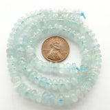 Aquamarine Rondells 6mm