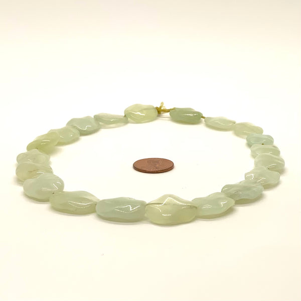 New Jade, Flat Wavy Ovals