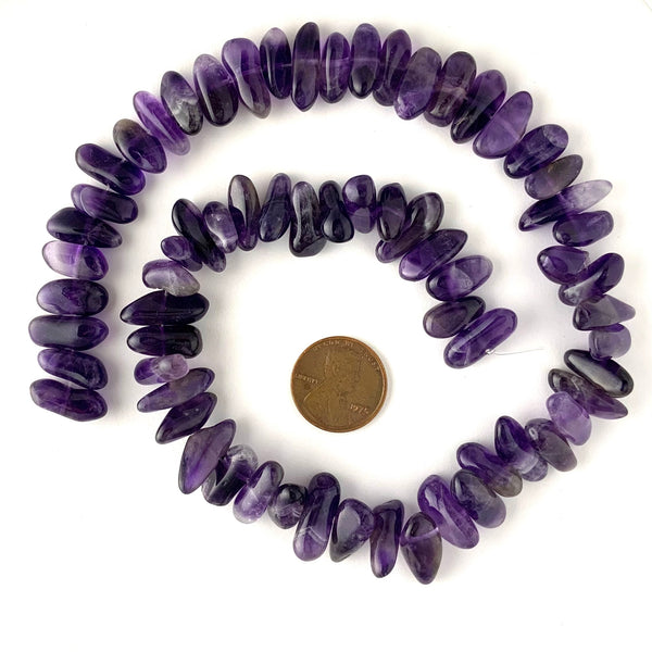 Amethyst "teeth" beads Bead-Zone.com