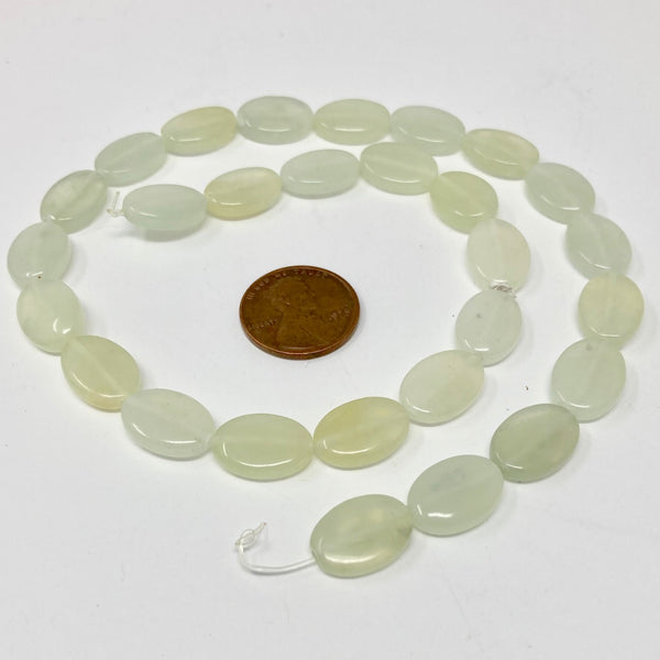 New Jade flat ovals Bead-Zone.com