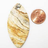 Picture Jasper Shield Pendant