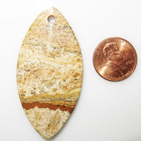 Picture Jasper Shield Pendant