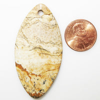 Picture Jasper Shield Pendant