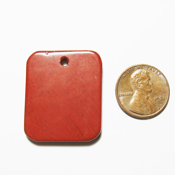 Red Jasper Rectangle Pendant