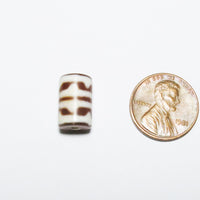 Carnelian Etched Tube Bead